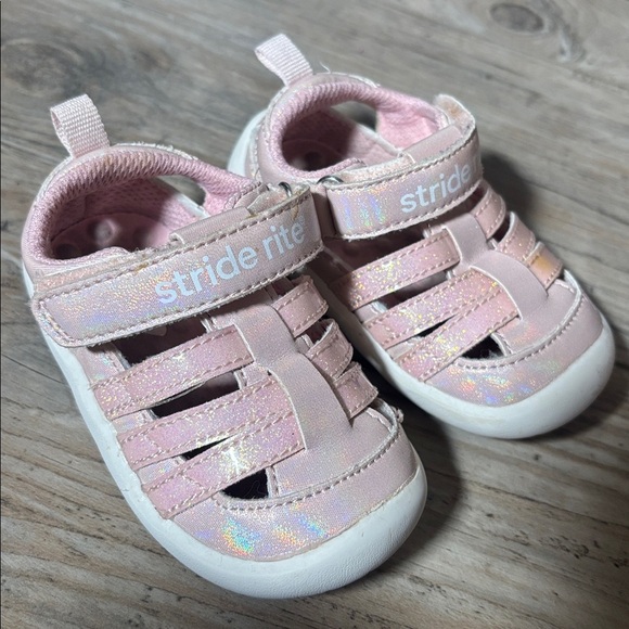 Stride Rite Blush Baby Walker Shoes Size 4 - Picture 5 of 9